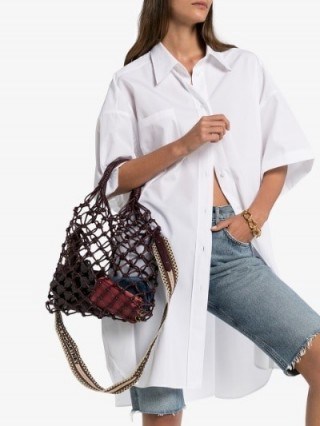 Stella McCartney Knotted Structure Tote / chic net bags - flipped