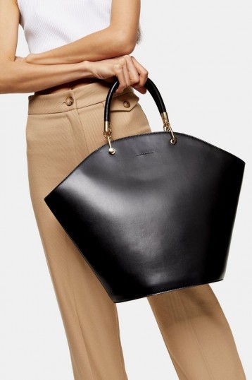 Topshop TOFF Black Wing Tote Bag / contemporary style handbags