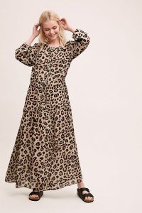 Pyrus Siza Leopard-Print Maxi Dress Neutral Motif