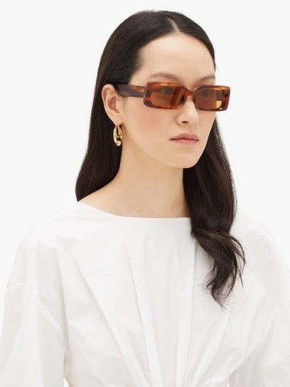 KALEOS Barbarella tortoiseshell-acetate sunglasses – rectangular frames