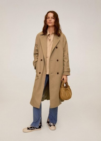 MANGO Buttoned long trench in beige REF. 67094753-MAGNUM-LM - flipped