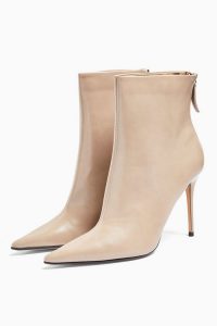 TOPSHOP EDA Taupe Point Boots