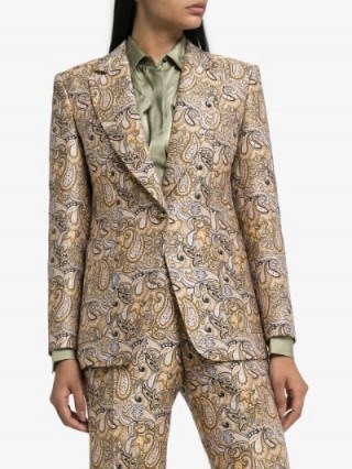 Etro Paisley Print Single-Breasted Blazer / luxe suit jackets - flipped