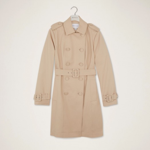 WAREHOUSE FEMME MAC STONE – belted trench