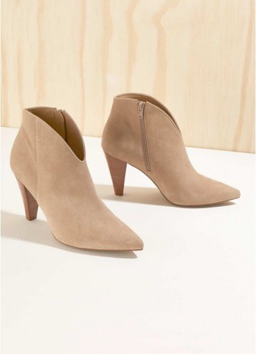 MINT VELVET Finny Sand Suede Ankle Boots - flipped