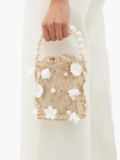 ROSANTICA Fresia crystal-embellished bag | luxe party accessory