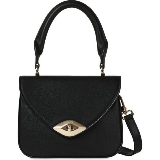 FURLA EYE Mini Top Handle Nero 1045264 / small chic handbags - flipped