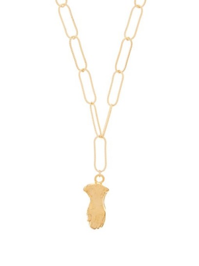 ALIGHIERI Hand of Protection charm gold-plated necklace ~ charm necklaces