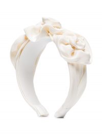 JENNIFER BEHR Rosette silk headband | luxe hair accessory | floral headbands