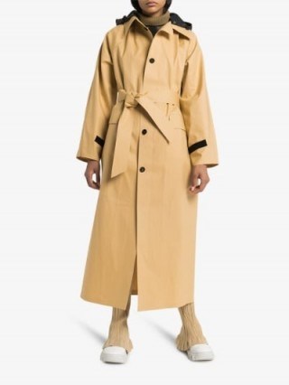 Kassl Editions Hooded Trench Coat - flipped