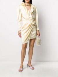 MAGDA BUTRYM Royan silk dress in pale yellow