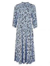 OLIVER BONAS Martha Blue Floral Print Midi Dress