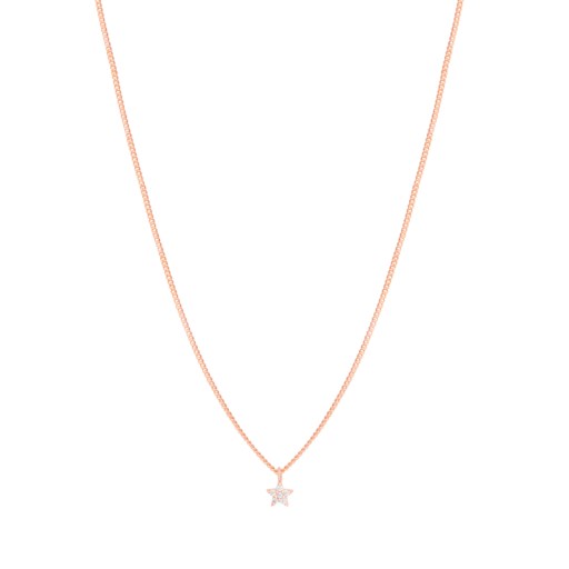 Astrid & Miyu Mystic Star Necklace in Rose Gold / tiny pendants / delicate necklaces - flipped