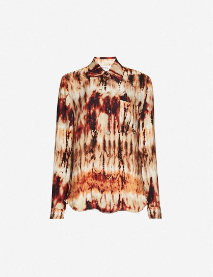 NANUSHKA Celes abstract-print woven shirt in tie dye