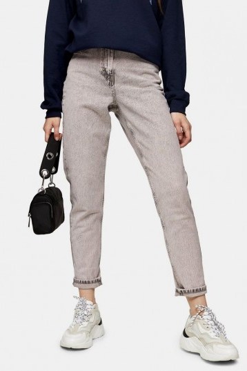 Topshop Pink Acid Mom Tapered Jeans - flipped