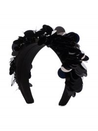 PRADA Payette black sequin headband / designer headbands