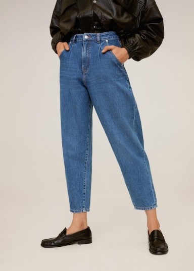 MANGO Regina slouchy jeans in medium blue