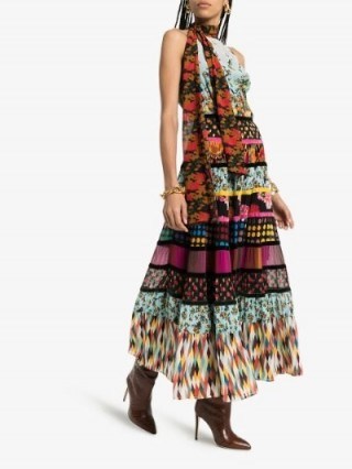 Rixo Cassie Patchwork Floral Dress / multi print dresses - flipped