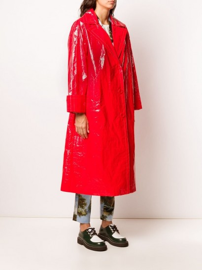 STAND STUDIO oversized single-breasted coat in Red