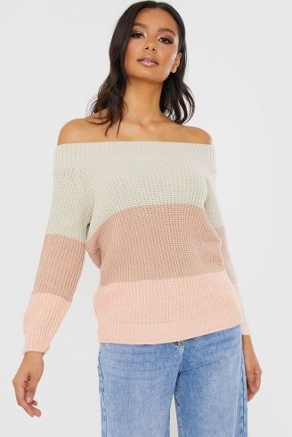 IN THE STYLE STONE OFF SLOUCH KNITTED JUMPER - flipped