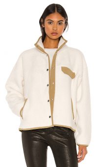 The North Face Cragmont Fleece Jacket in Vintage White & Kelp Tan