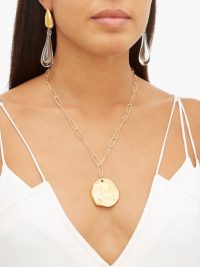 ALIGHIERI The Sorcerer 24kt gold-plated necklace ~ large disc pendants