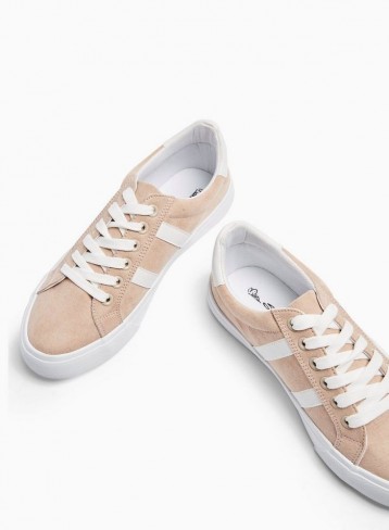 MISS SELFRIDGE TOMMY Nude Lace Up Trainers