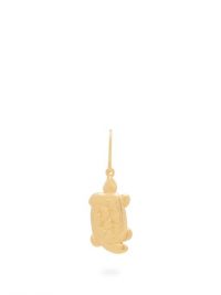 AURÉLIE BIDERMANN Turtle 18kt gold-plated single earring | animal / reptile earrings