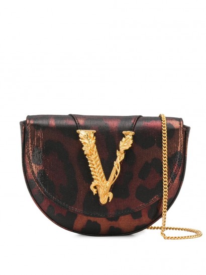 VERSACE Virtus leopard print belt bag / luxe bum bags