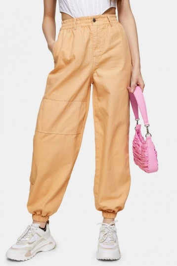 TOPSHOP Apricot Cuffed Utility Trousers