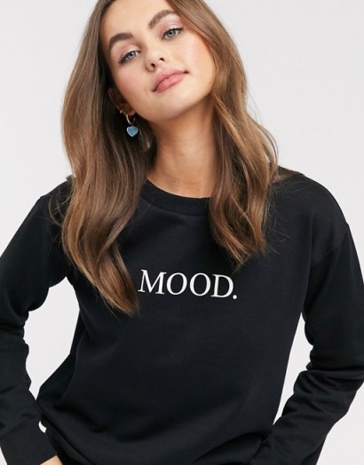 ASOS DESIGN sweatshirt with mood print