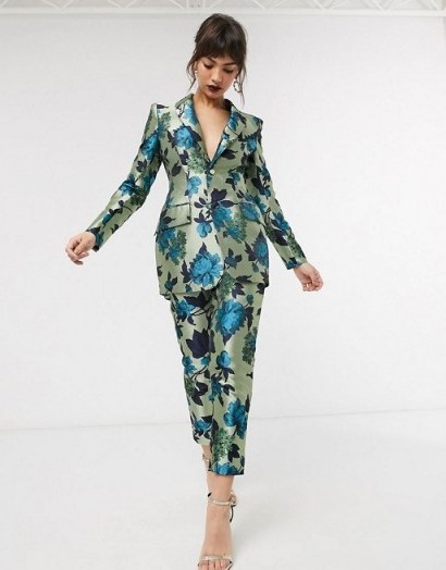ASOS EDITION summer floral jacquard suit / luxury look suits - flipped