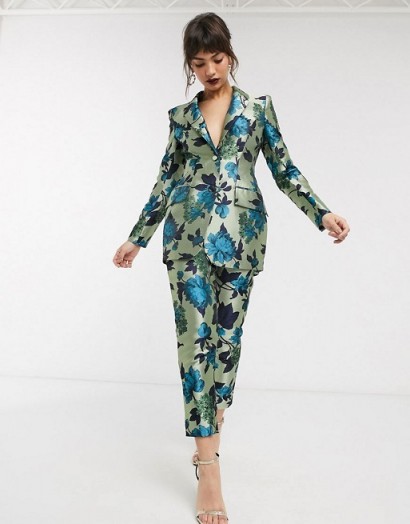 ASOS EDITION summer floral jacquard suit / luxury look suits