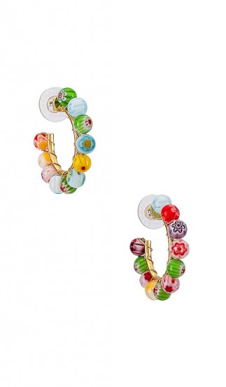 Bauble Bar Strada Hoop Earrings | multicoloured hoops