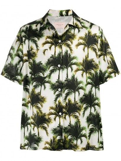BUSCEMI palm print shirt / men’s shirts - flipped