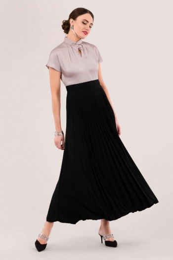 CLOSET TWIST COLLAR PLEATED DRESS D5756 ~ vintage looking party dresses