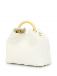 ELLEME Baozi white-leather shoulder bag / small chic top handle bags