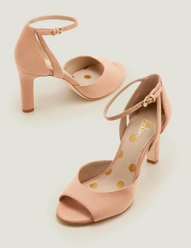 Boden Kathleen Heels – Fawn Rose ~ ankle strap shoes ~ delicate, pale colours