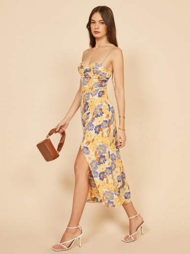 REFORMATION Kourtney Dress Terrazza ~ spaghetti strap summer dresses