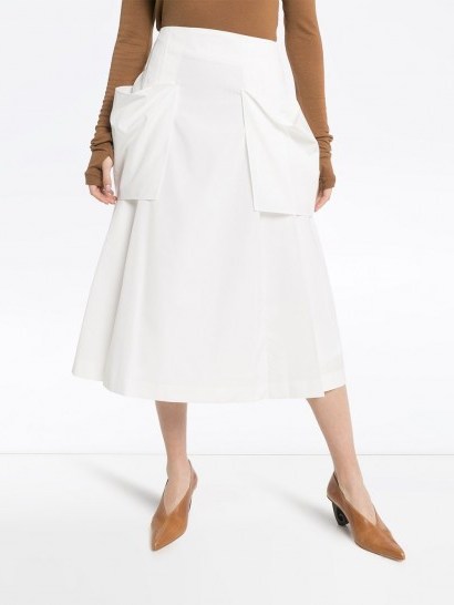 LOW CLASSIC pocket-detailed pleated skirt | summer skirts - flipped