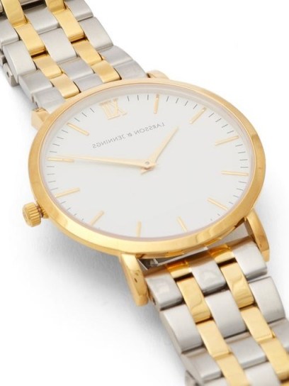 LARSSON & JENNINGS Lugano stainless-steel watch / men’s gold-tone watches - flipped