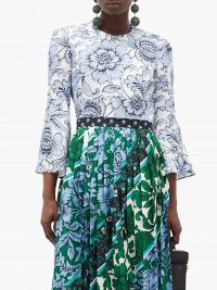 ERDEM Mattias Modotti Wallpaper-print linen blouse – matches fashion
