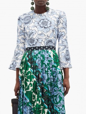ERDEM Mattias Modotti Wallpaper-print linen blouse – matches fashion - flipped