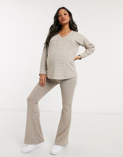 Missguided maternity ribbed co-ord ~ lounge sets