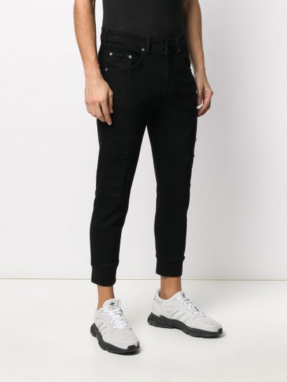 NEIL BARRETT cuffed skinny jeans / men’s casual clothing