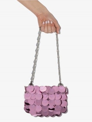 Paco Rabanne Pink Mini Sparkle 69 Shoulder Bag