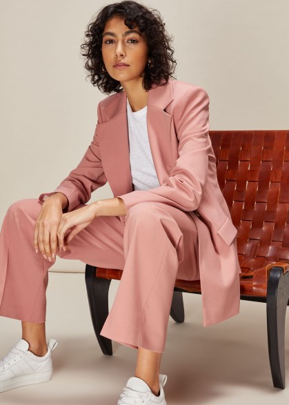 WHISTLES ALIZA TAILORED TROUSER PALE PINK – suit pants