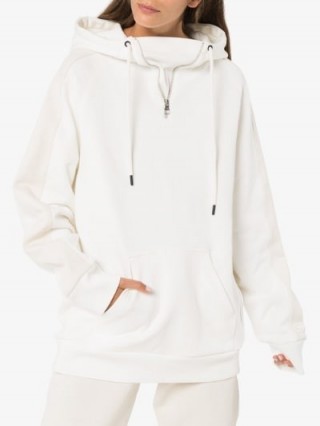 Reebok X Victoria Beckham white oversized hoodie / logo hoodies