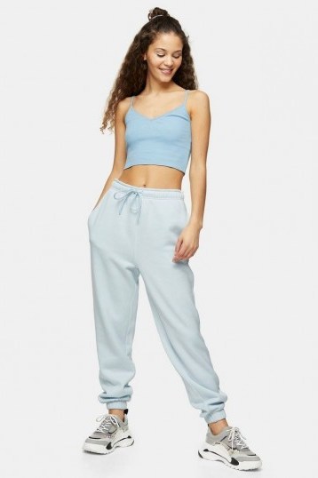 90s Oversized Blue Joggers | casual sports pants - flipped