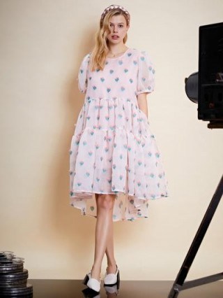 sister jane Love Story Babydoll Dress in Cotton Candy - flipped